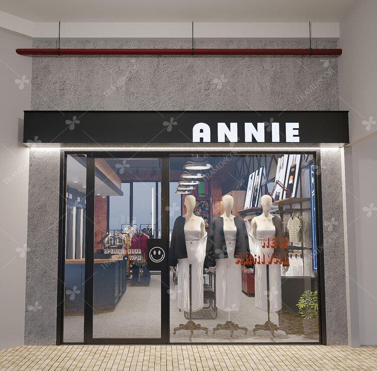 Thiết kế shop thời trang Annie - Top các shop đồ công sở đẹp